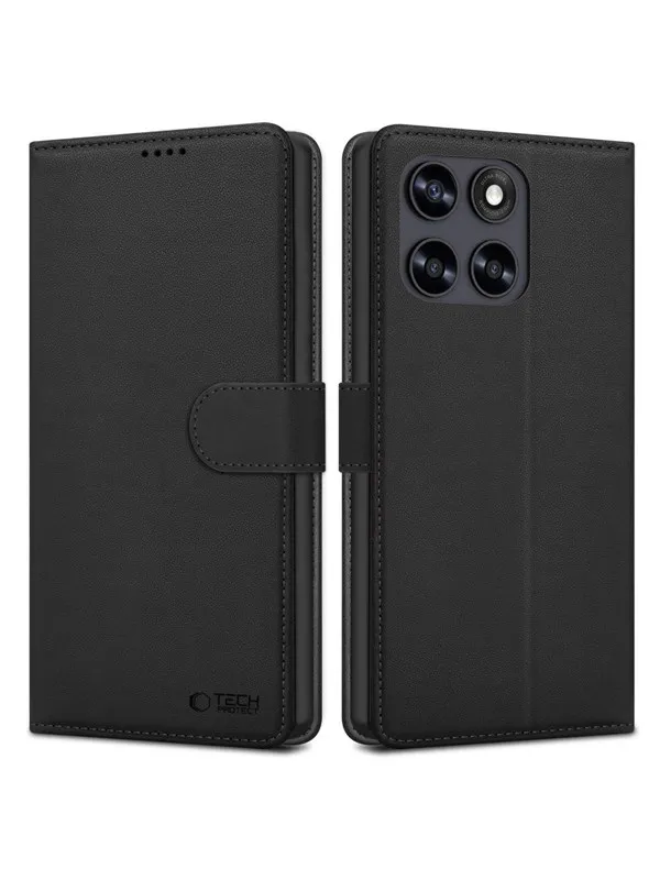 Tech-Protect Wallet Case for Motorola Moto G67 / G77 - Black