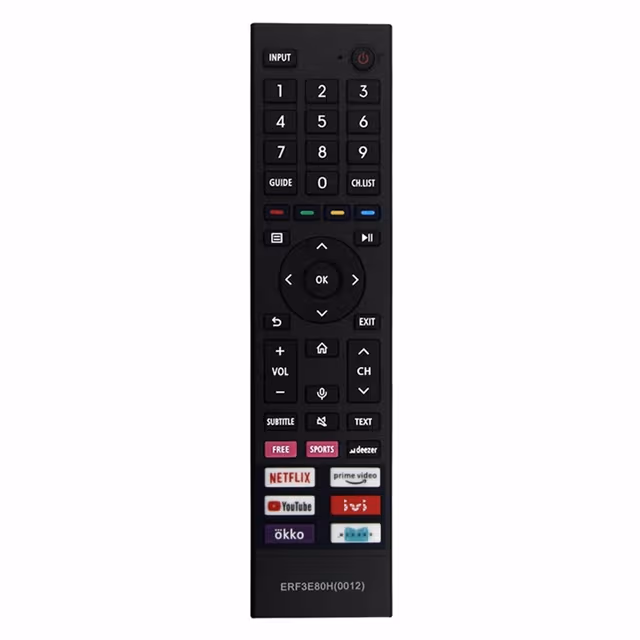 Fjernkontroll erstatning ERF3E80H for Hisense TV (støtter ikke talefunksjon)