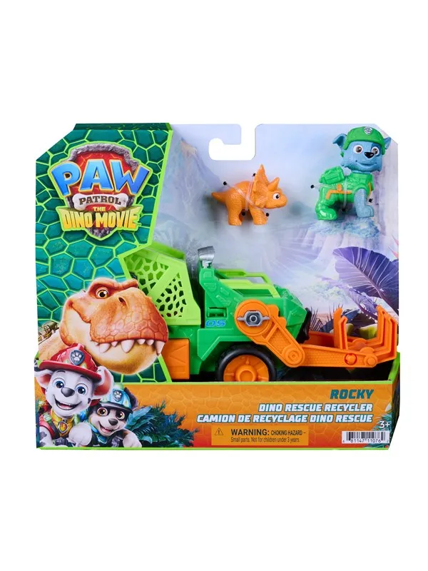 Paw Patrol Movie 3 Dino Theme Vehicle Rocky
