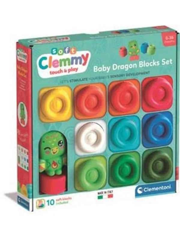 Clementoni Clemmy Dragon 10-Block Set