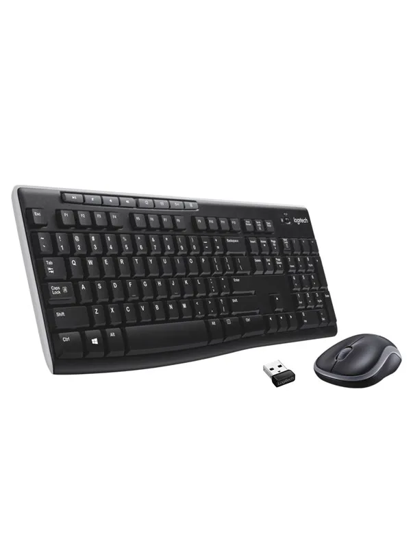 Logitech MK270 Wireless Keyboard and Mouse Combo - US International (Polski) - Tastatur & Mussett - Engelsk (USA) - Svart