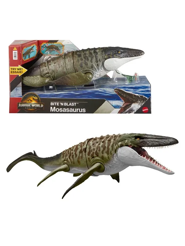 Jurassic World Rebirth Bite & Blast Mosasaurus