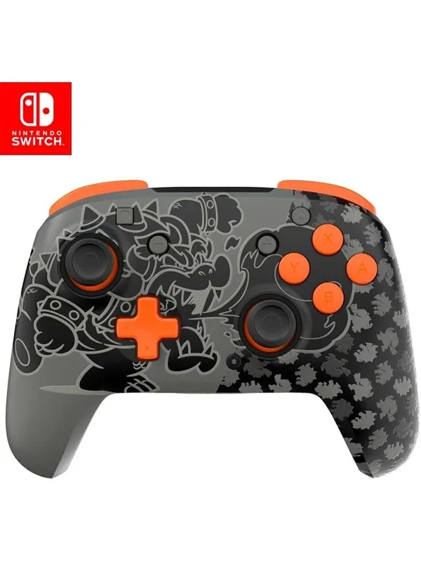 PDP Rematch GLOW (Blackout Bowser) - Wireless Controller - Nintendo Switch