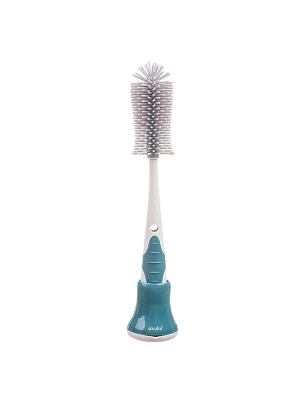 Akuku Silicone bottles cups and teat brush with rack