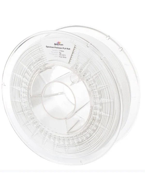Spectrum 3D Filament / PLA Premium Matt / â 1.75 mm / Polar White / 1 kg