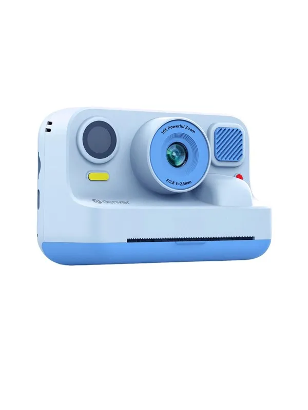 DENVER KPC-1374BTBU Kids print camera with thermal print function Bluetooth connection for print from smartphone