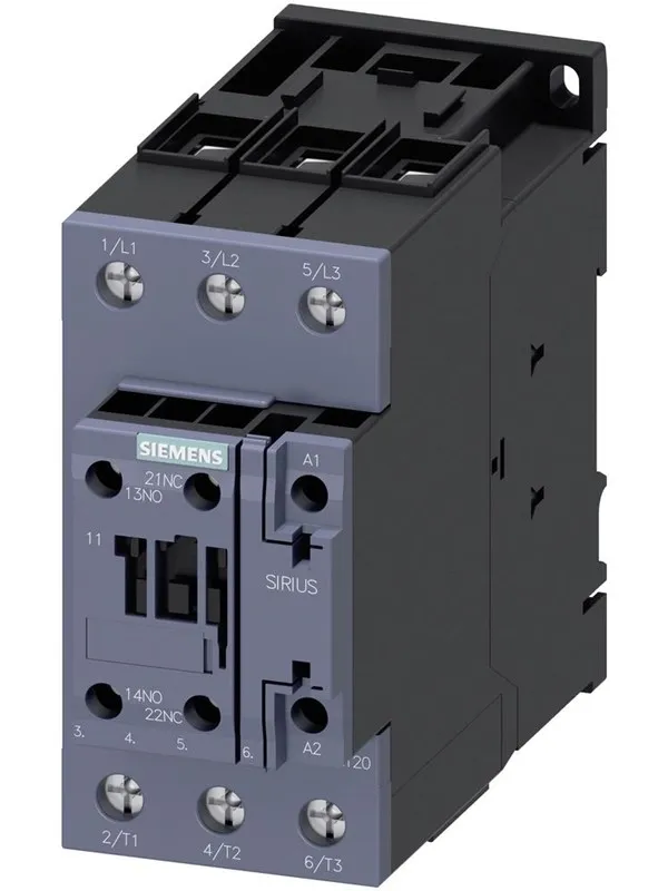 Siemens Contactor.22kw 1no+1nc 230vac 50/60hz 3rt2036-1al20