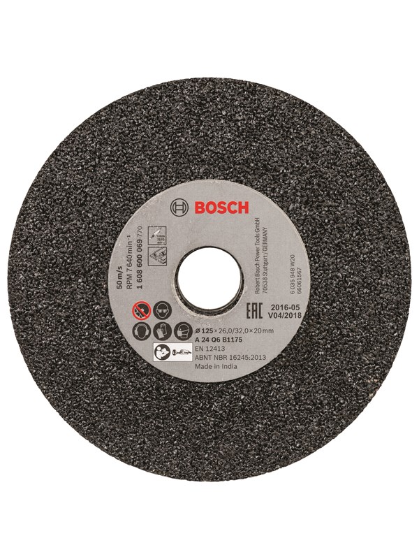 Bosch Slipeskive til rettsliper 125 mm, 20 mm, 24