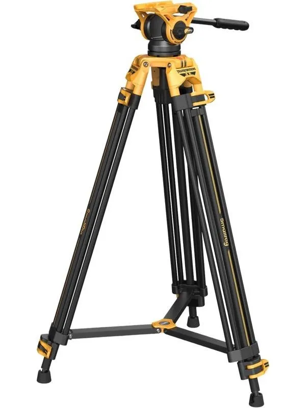 SmallRig 5523 Video Tripod with Heavy-Duty Fluid Head AD-01 (BumbleBee Edition)