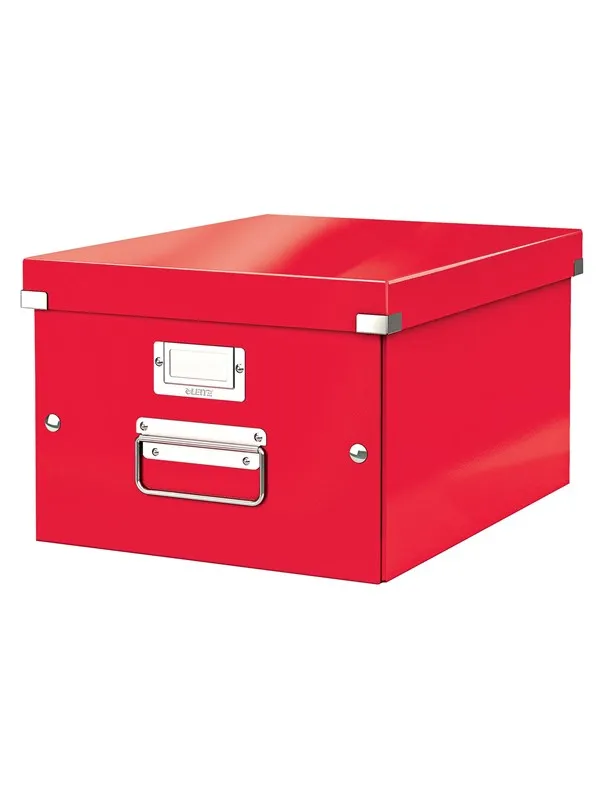 Leitz Oppbevaringsboks Click & Store  WOW Medium Rød
