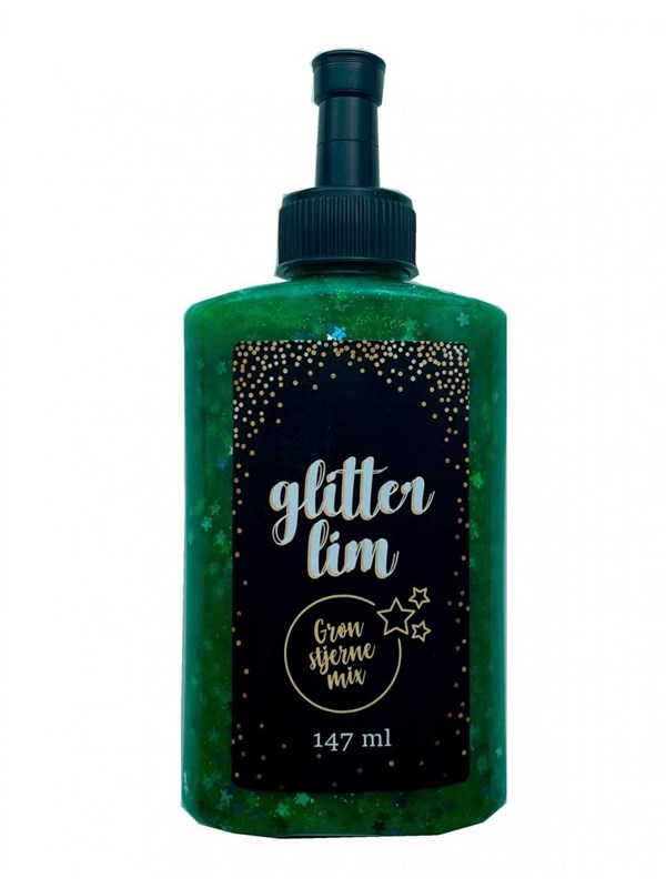 Hobby Mate Glitter Glue Green Star Mix
