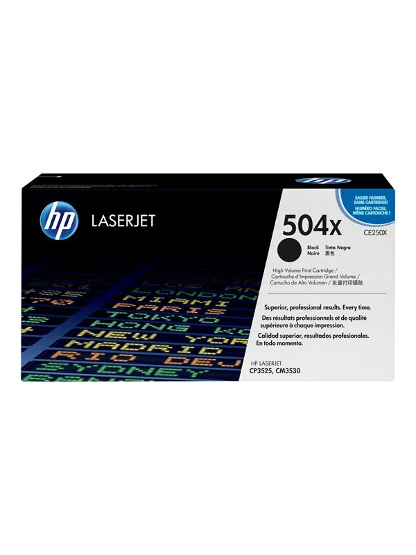 HP 504X / CE250X High Capacity Black Toner - Laser toner Svart