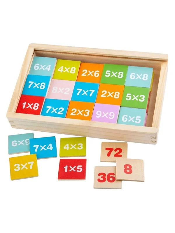 Bigjigs Wooden Leather Tables - 81 pcs.