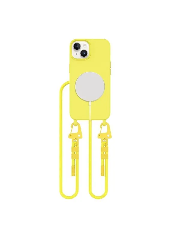Tech-Protect Magnecklace MagSafe Case for iPhone 14 - Yellow