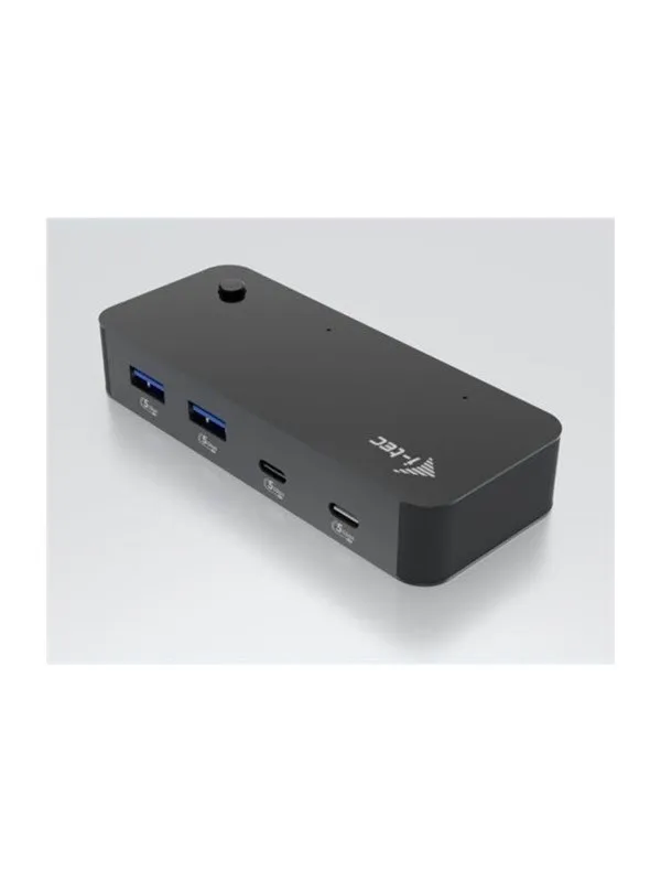 I-Tec - hub - universal KVM - 6 ports USB-hub - 6 porter - Svart