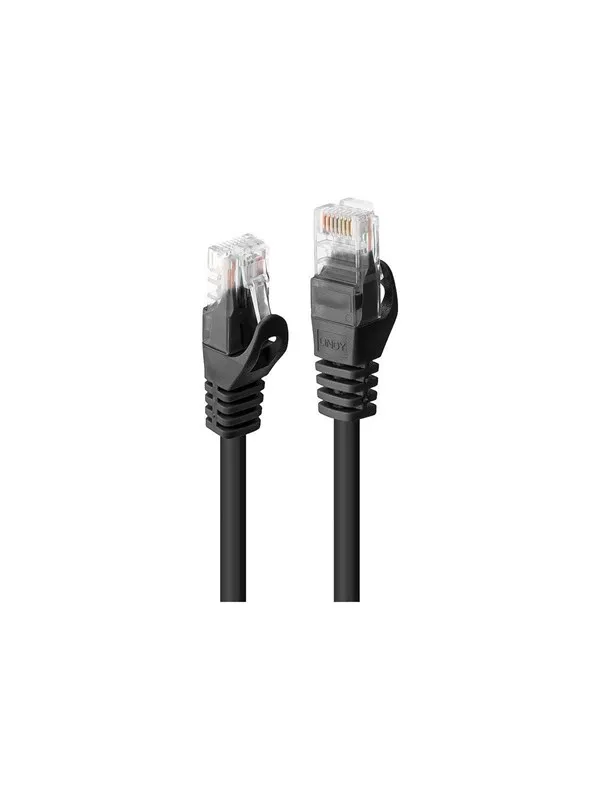 Lindy Basic patch cable - 30 cm - black - Svart - 0.3m