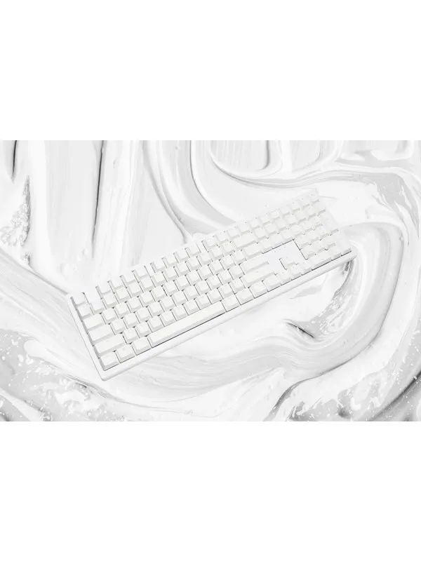Ducky Zero - White - Fullsize - Cherry MX2A Red - RGB - Wireless (Tri-mode)