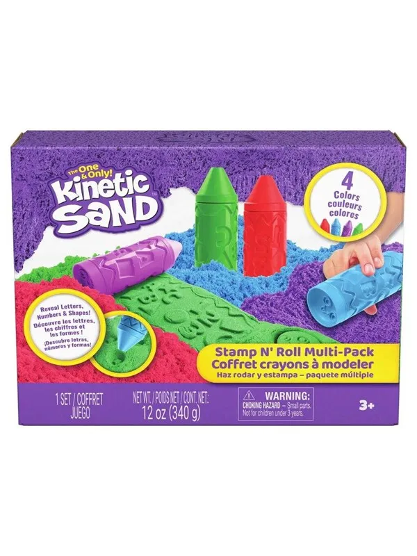 Kinetic Sand Stamp N' Roll Multipack