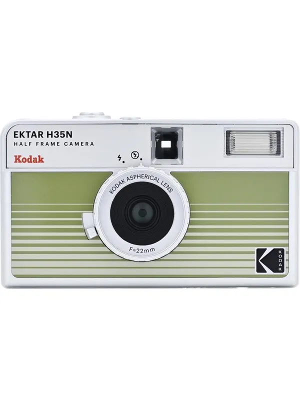 KODAK EKTAR H35N Camera Striped Green