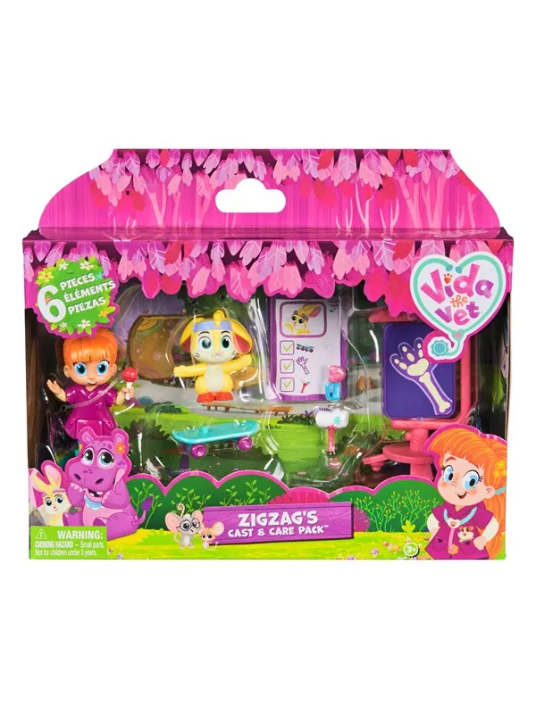 Vida the Vet Figure Story Pack 7.5 cm -Vida&Zigzag