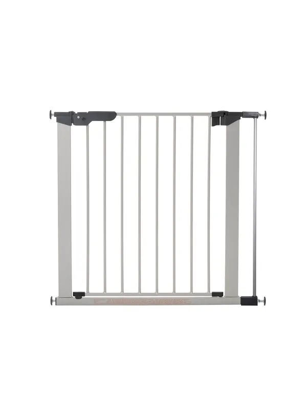 BabyDan Premier sikkerhetsgrind med 1 forlenger, sølv, 79,5-86,5 cm