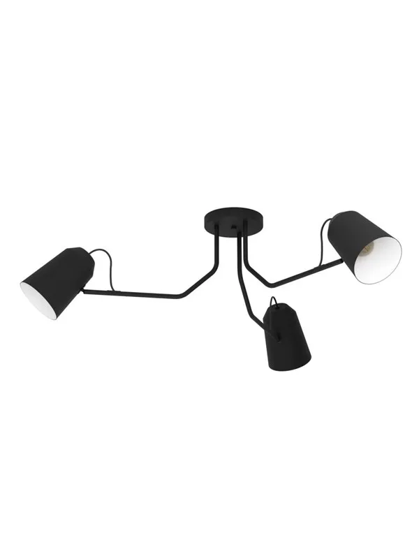 EGLO LORETO TAKLAMPE 3XE27 Ø1145 SVART