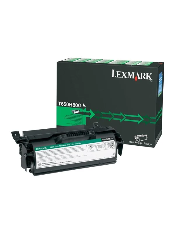 Lexmark T650H80G / High Capacity Black Toner - Laser toner Svart