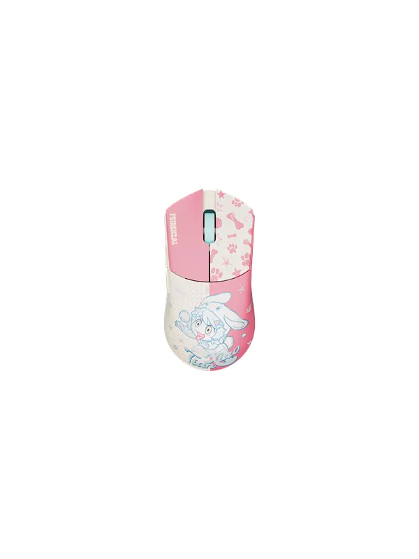 WLMouse BEAST G Mini Wireless X FEIRENZAI - Yellow Pink (Limited Edition) - Gaming mus - Optisk - 5 - Rosa