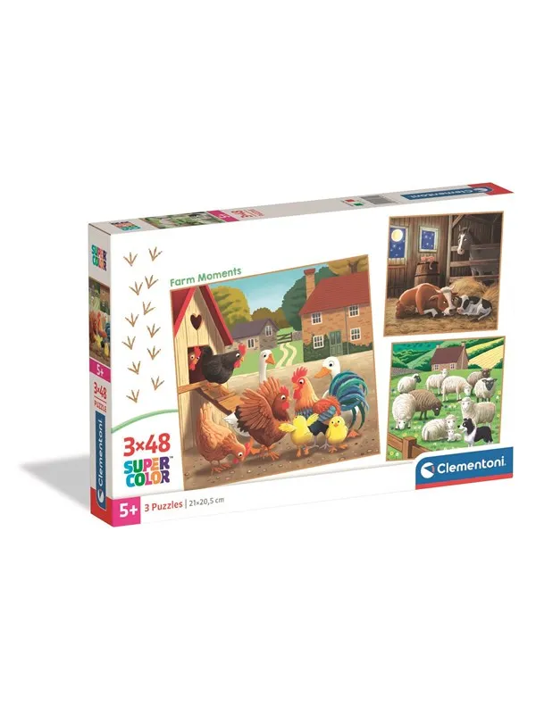 Clementoni Puzzle No 3x48 pieces Gulv