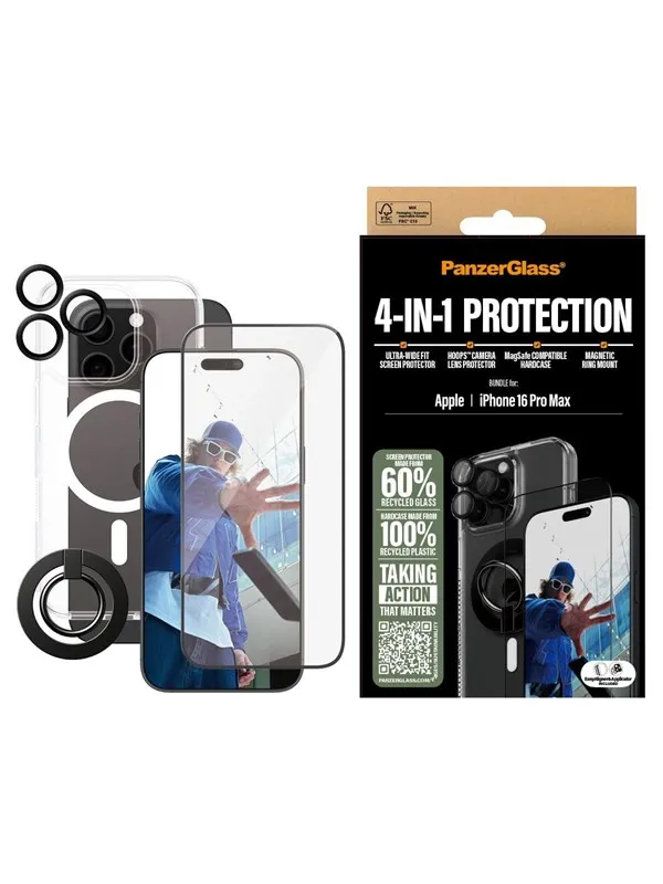 PanzerGlass 4-in-1 Protection Bundle iPhone 16 Pro Max