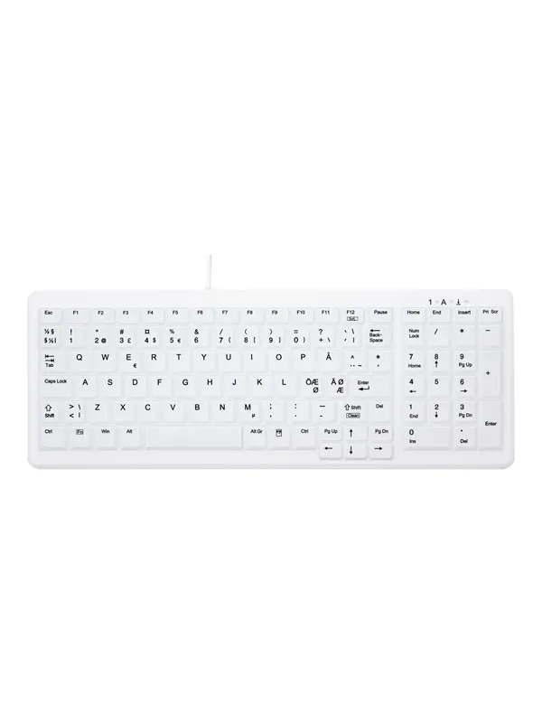 Cherry Active Key MedicalKey AK-C7000 - keyboard - Nordic - white Input Device - Tastatur - Nordisk - Hvit