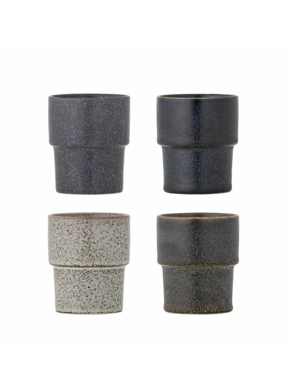 Bloomingville - Ewan cup (Set of 4) - Stoneware