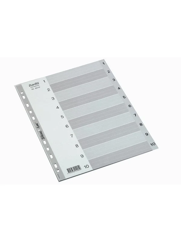 Bantex  Strong-Line®Register Grå A4 1-10, Grå