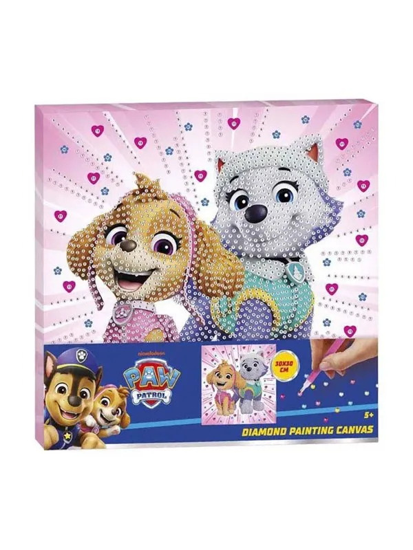 Creative Craft Group Paw Patrol Diamond Painting Canvas - 30x30cm