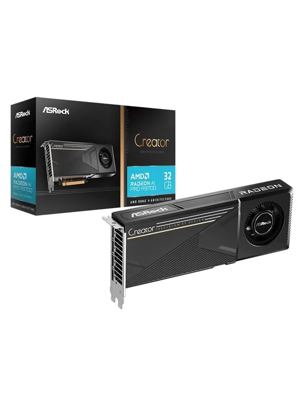 ASRock Radeon AI Pro R9700 Creator - 32GB GDDR6 RAM - Grafikkort