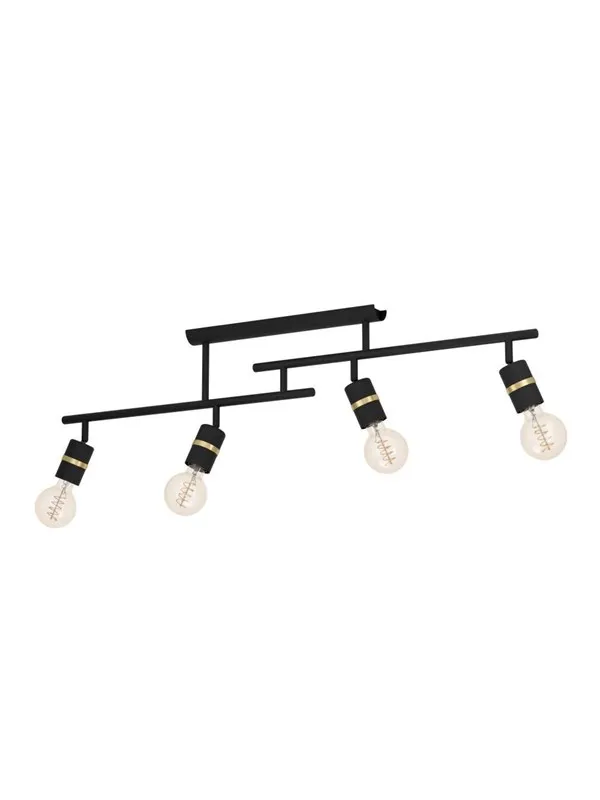 EGLO Lurone black brass