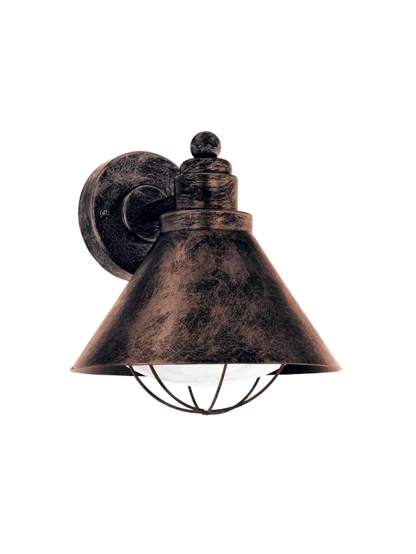 EGLO BARROSELA outdoor wall lamp antique copper