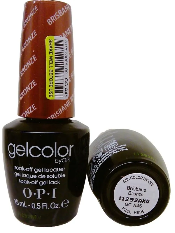OPI Gel Color Semi-Permanent Nail Polish GC A45 Brisbane Bronze 15 ml