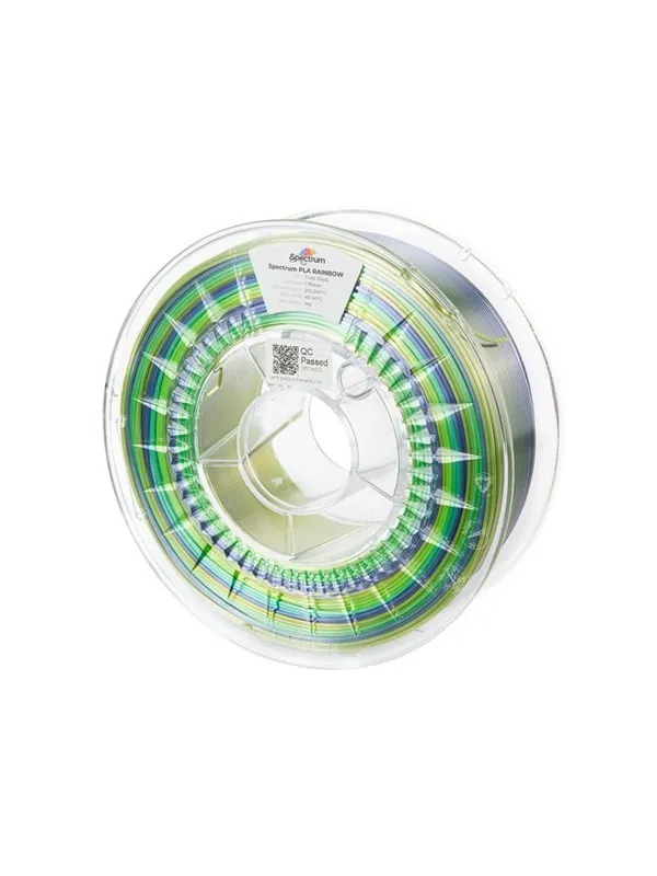Spectrum 3D Filament / PLA SILK Rainbow / Frost Gloss / â 1.75 mm / 1 kg