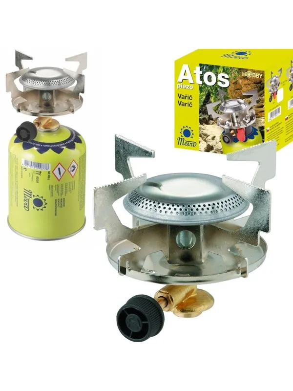Meva Gas Tourist Stove for Gas Cartridges with 7/16" ATOS 1.8kW Thread