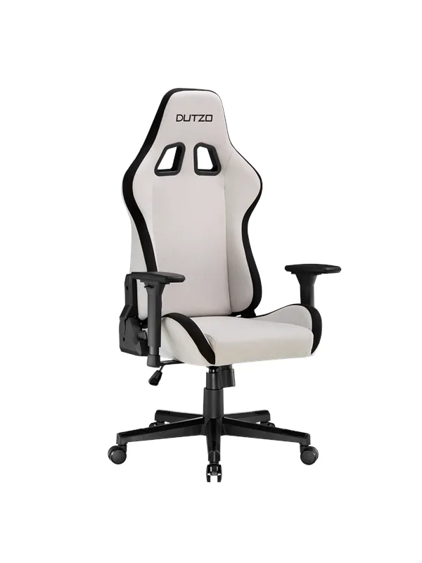 DUTZO E-SPORTS Gamingstol - Lys grå - Stoff - Opptil 120 kg