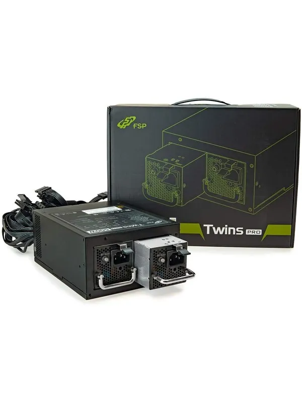 FSP Twins Pro Strømforsyning (PSU) - 500 Watt - ATX - 80 Plus Gold sertifisert