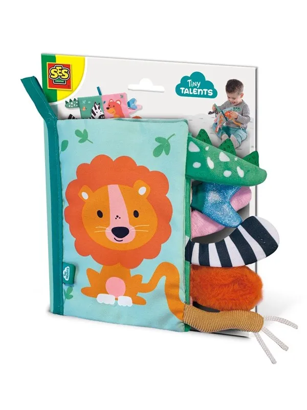 SES Creative - Tiny Talents Sensory Soft Animal Tails Book
