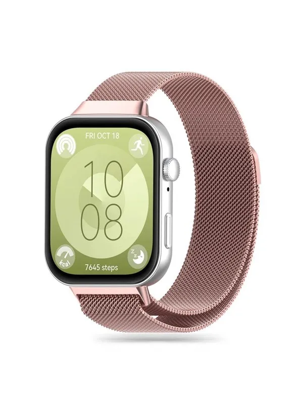 Tech-Protect MilaneseBand Strap for Huawei Watch Fit 3 - Pink