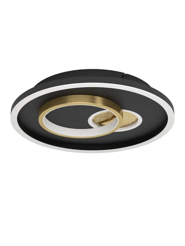 EGLO TIRIOLO TAKLAMPE Ø380 1800LM 4000K SVART/GULL