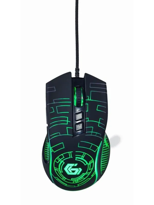 Gembird USB LED Gaming Mouse - Gaming mus - Optisk - 7 - Svart