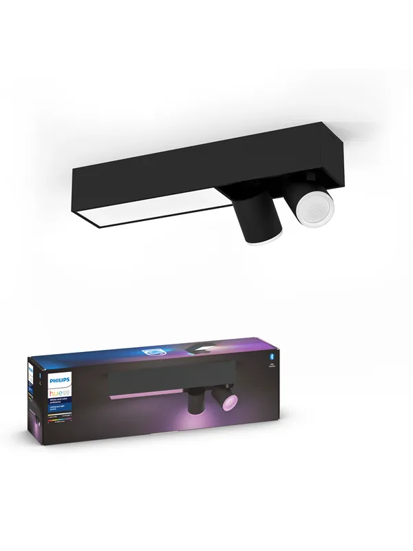 Philips Hue Centris 2x5.7W Spots - Svart