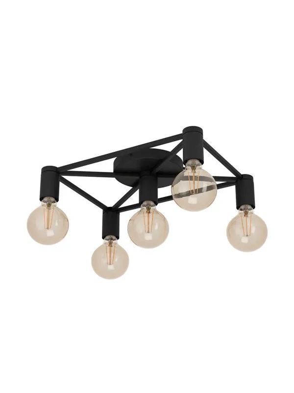 EGLO SPEKE TAKLAMPE 5L E27 SVART