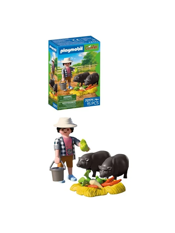 Playmobil - Farmer with Potbellied Pig
