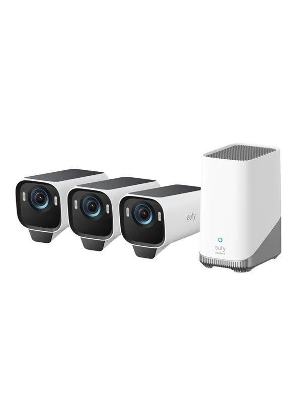 Eufy Cam S3 Pro, 3-kamerasett, sikkerhetskamera